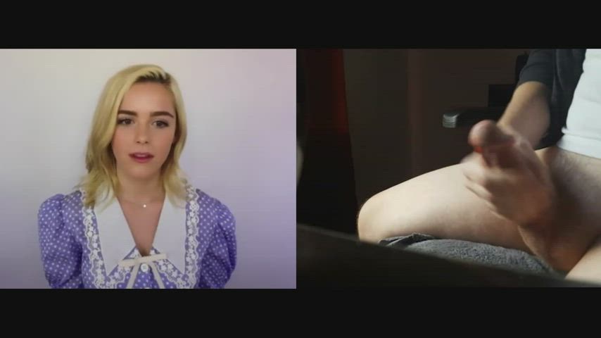 Kiernan reacts to my huge cumshot