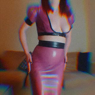 (219588) Made a shiny gif in my Seven Sins latex set. What do you think?