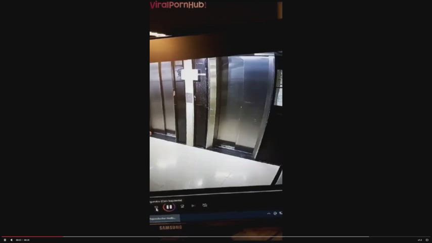 Couple Caught In Elevator