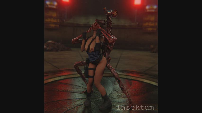 Jill Fucked in the Ass by Siren Head (Insektum) [Resident Evil]