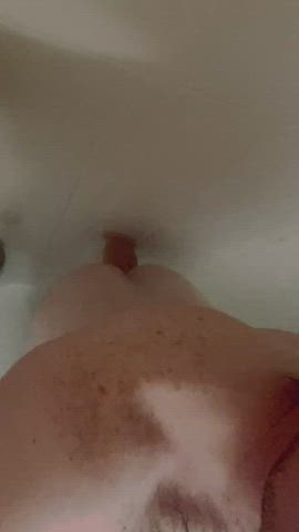 bubble butt dildo femboy gay riding shower sissy solo clip