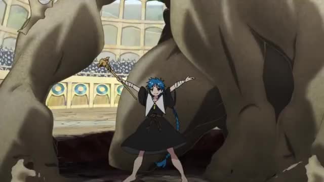 Magi (マギ) - Aladdin vs Titus [720p HD]
