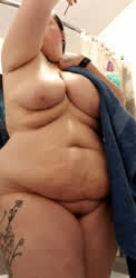 BBW Big Tits Goth Huge Tits Jiggling Shower clip