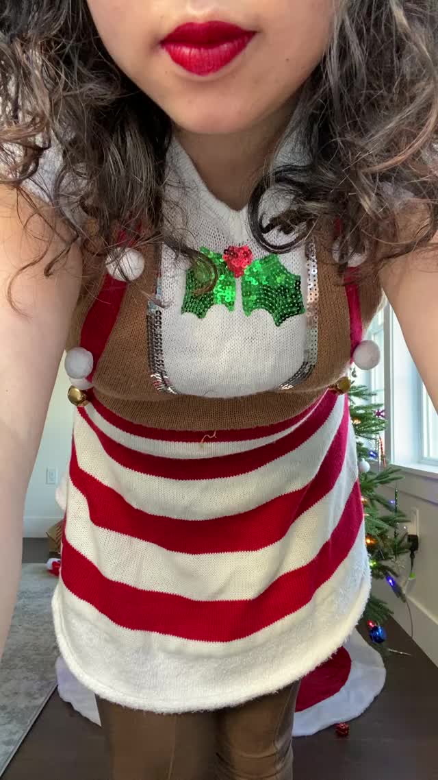 What’s under the elf dress?