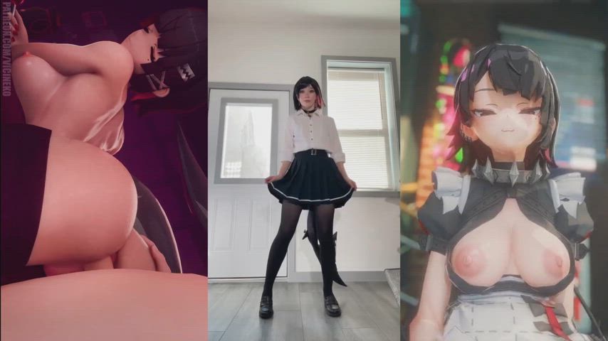 animation bwc babecock cosplay hentai split screen porn tiktok clip