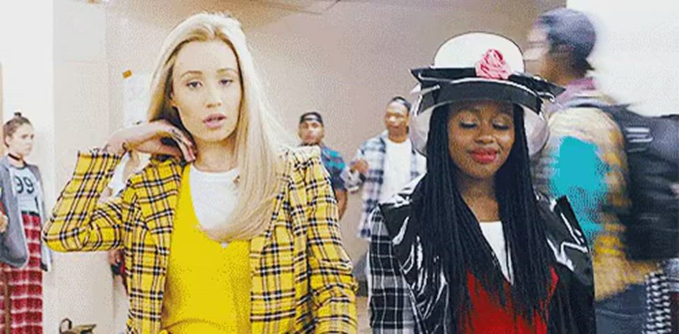 Blonde Celebrity Iggy Azalea Schoolgirl White Girl clip