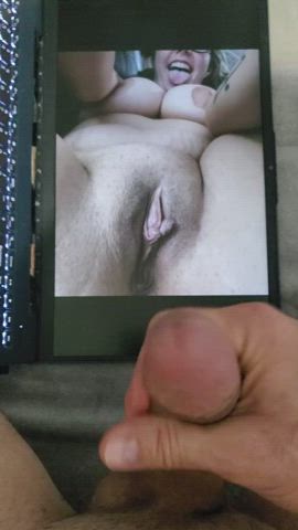 big tits cock cum cum on pussy cumshot jerk off masturbating tribute clip