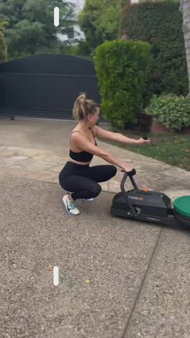 Kate Hughes Spandex Workout clip
