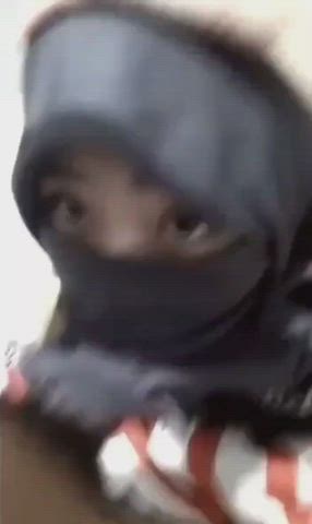 Arab Asian Blowjob Deepthroat Hijab Indonesian Muslim Nerd Teen clip