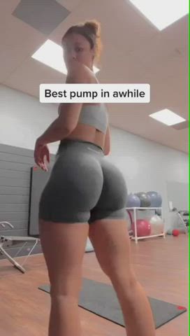big ass bubble butt ebony fitness gym jiggling shorts thick thighs clip