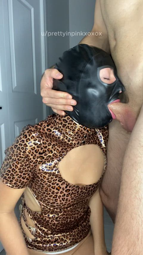 blowjob deepthroat hood latex mask sloppy spit blowjob-sluts face-fucking faceless-female