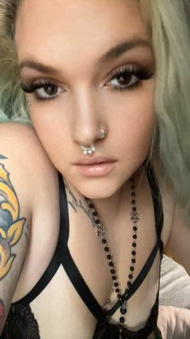 amateur blonde boobs goth tattoo clip