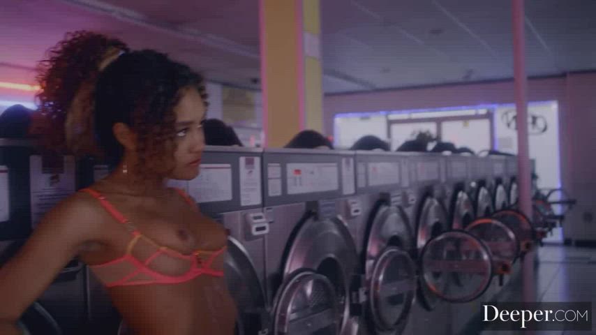 Taking Her At The Laundry
