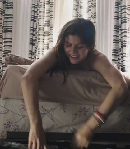 Alexandra Daddario has the best tits in the world. They are so big you can see them