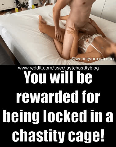 Of course you get sex when you're locked in a chastity cage!