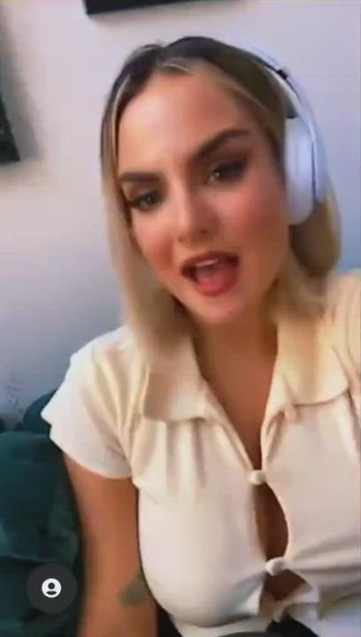 JoJo Levesque in a button-up shirt