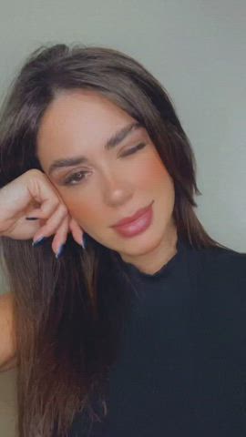 brazilian brown eyes brunette dani facial goddess hair labia tease clip