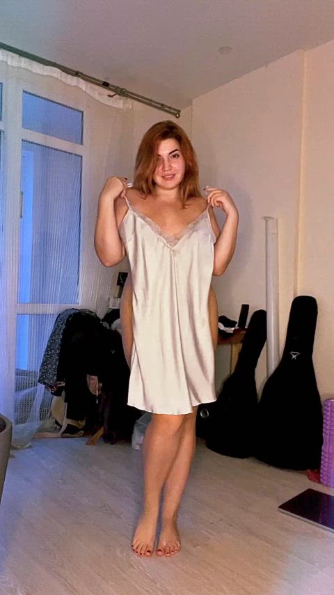 amateur bbw big tits curvy cute gogo fuckme lingerie redhead tease tiktok amateur-girls