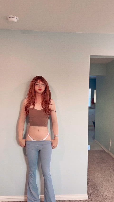 femboy feminization leggings sissy sissy slut trap yoga pants clip