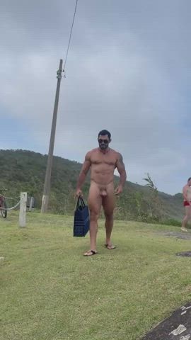 big dick daddy exhibitionist gay public clip