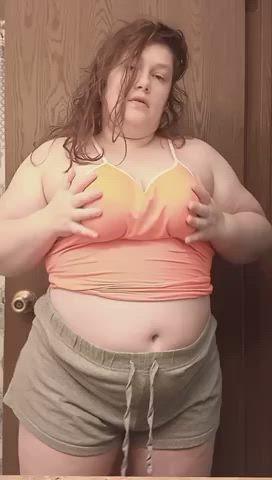 amateur bbw chubby cute natural tits clip