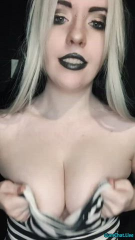 Alt Amateur Big Tits Boobs Bouncing Tits Busty Emo Goth NSFW OnlyFans Teen Tits clip