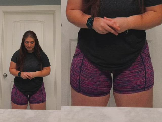 Ass Clapping Chubby Jiggling Non-nude Shorts Thick Thighs TikTok clip