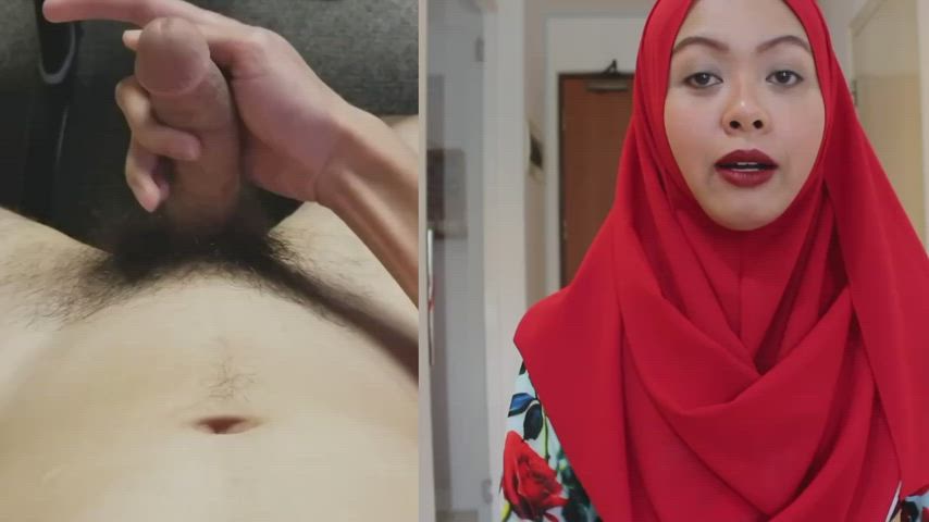 babecock hijab jerk off clip
