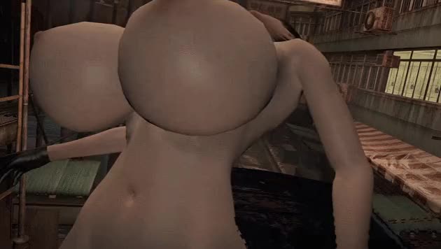 Resident Evil 6 - Ada Wong (Huge Breast Mod) Spasming Ryona