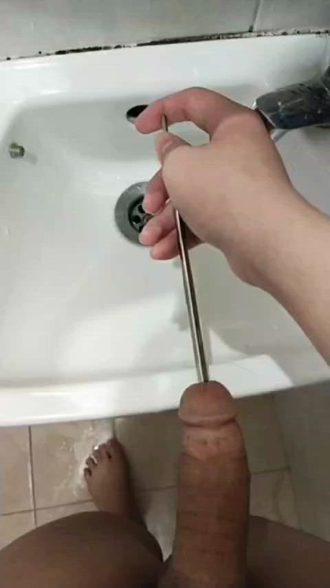 First time posting! Here's me fucking my urethra while it rubs me inside in all the
