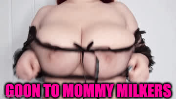 BBW Caption Hotwife Huge Tits Jiggling Mom Sheer Clothes clip