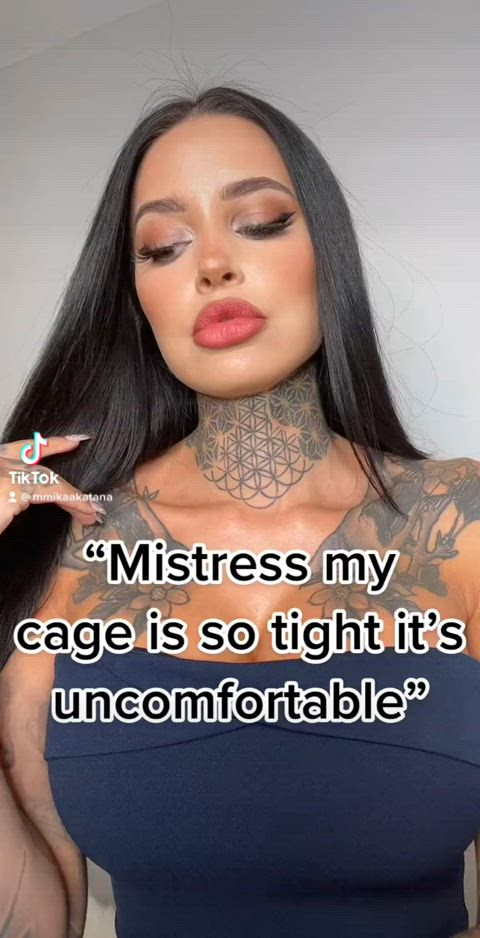 caged dominatrix domme femdom clip