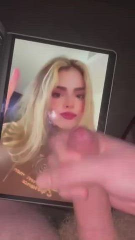 Some Cum for the most beautiful blonde, you can be the next to cum her