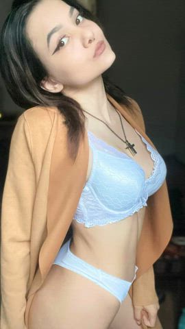 amateur animation babe bra brunette onlyfans panties teen tiktok clip