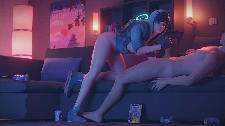 3d animation handjob overwatch riding sfm sucking clip