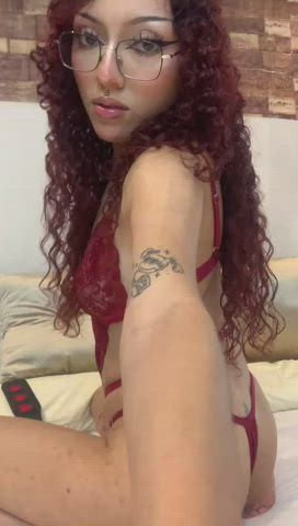ass cute latina petite redhead spanking clip
