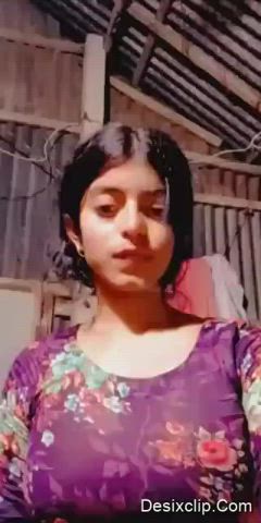Big Tits Cute Indian Pussy Selfie Solo Strip Tease Teen clip