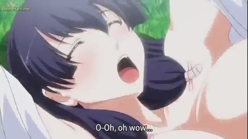 anime bouncing tits creampie cumshot orgasm outdoor clip