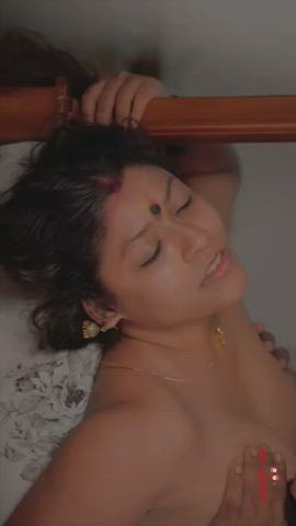 Bed Sex Boobs Bride Hotwife Indian Squeezing Sucking Tits Wife clip