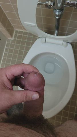 Precum and piss.(I had just cleaned too.)
