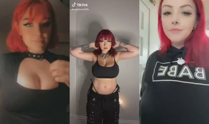 goth split screen porn tiktok clip