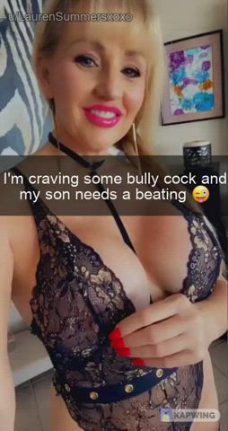 What your mom sends your bully when she's horny 😜