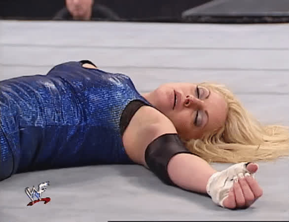 blonde trish stratus white girl wrestling clip