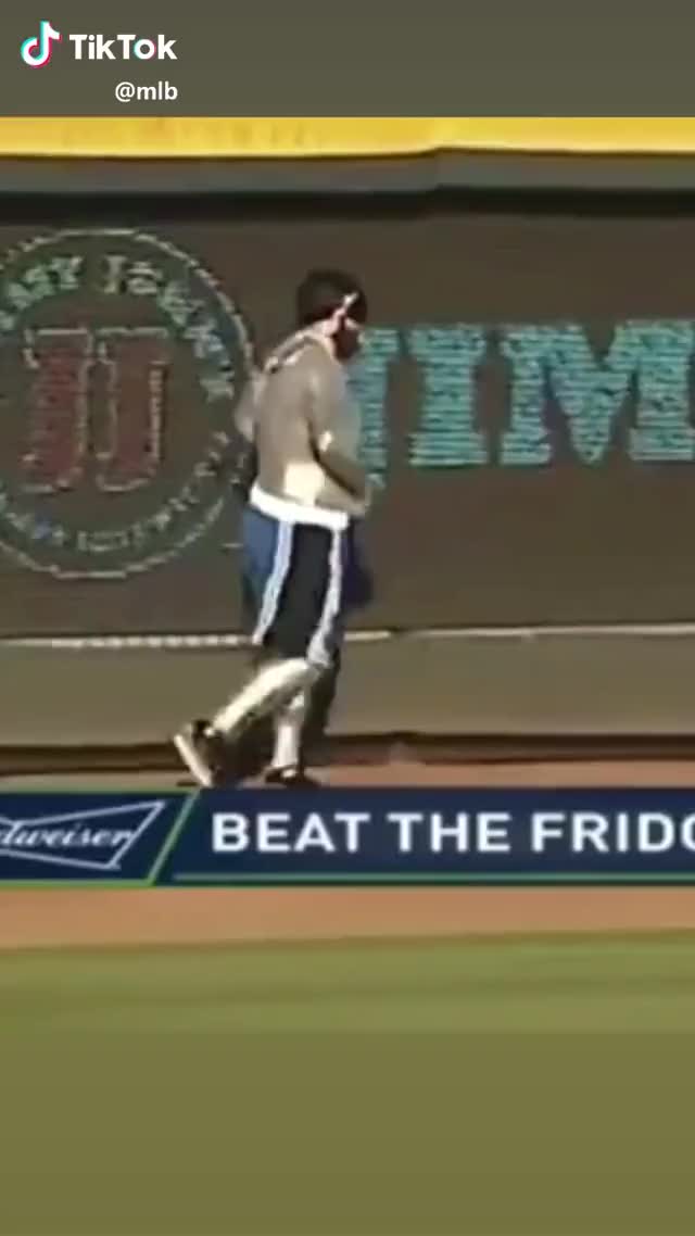 Beat the Fridge is officially the best in-game promo ever ??? #baseball #sports