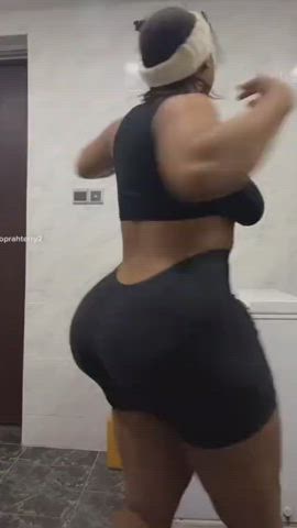 african ass big ass booty dancing thick twerking clip