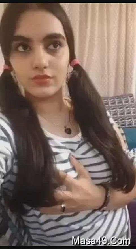 boobs cute pakistani petite selfie clip