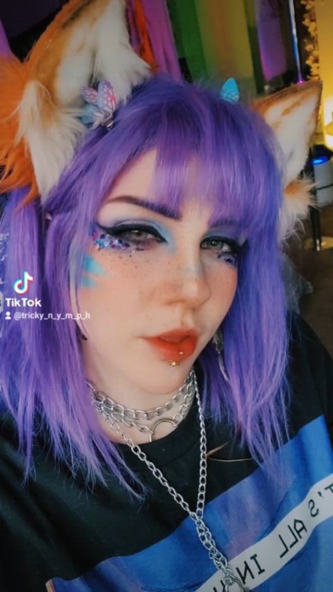 alternative cosplay egirl emo milf magic wand petplay tiktok punk tik-tok clip