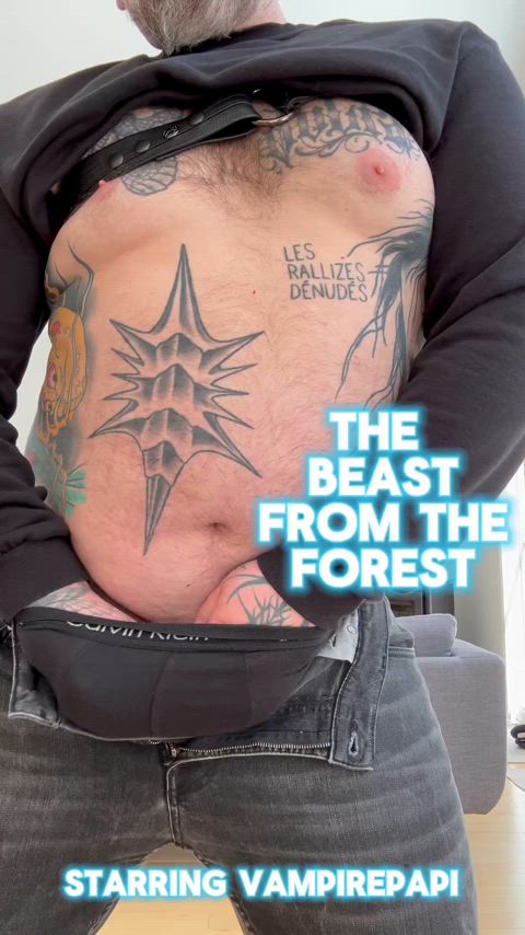 “The Beast From the Forest”, starring yours truly. A killer faux porn trailer