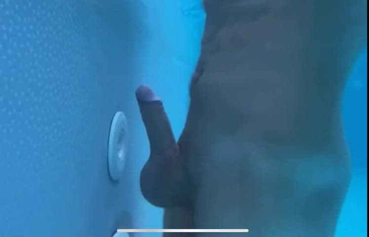 big dick cumshot hands free pool swimming pool underwater clip