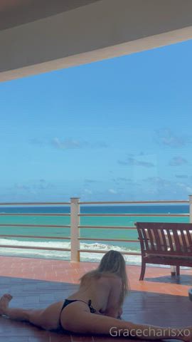 ass bikini outdoor clip